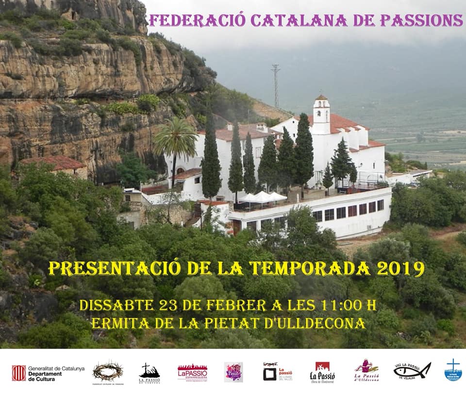 Cartell presentació temporada 2019 Federació Catalana de Passions